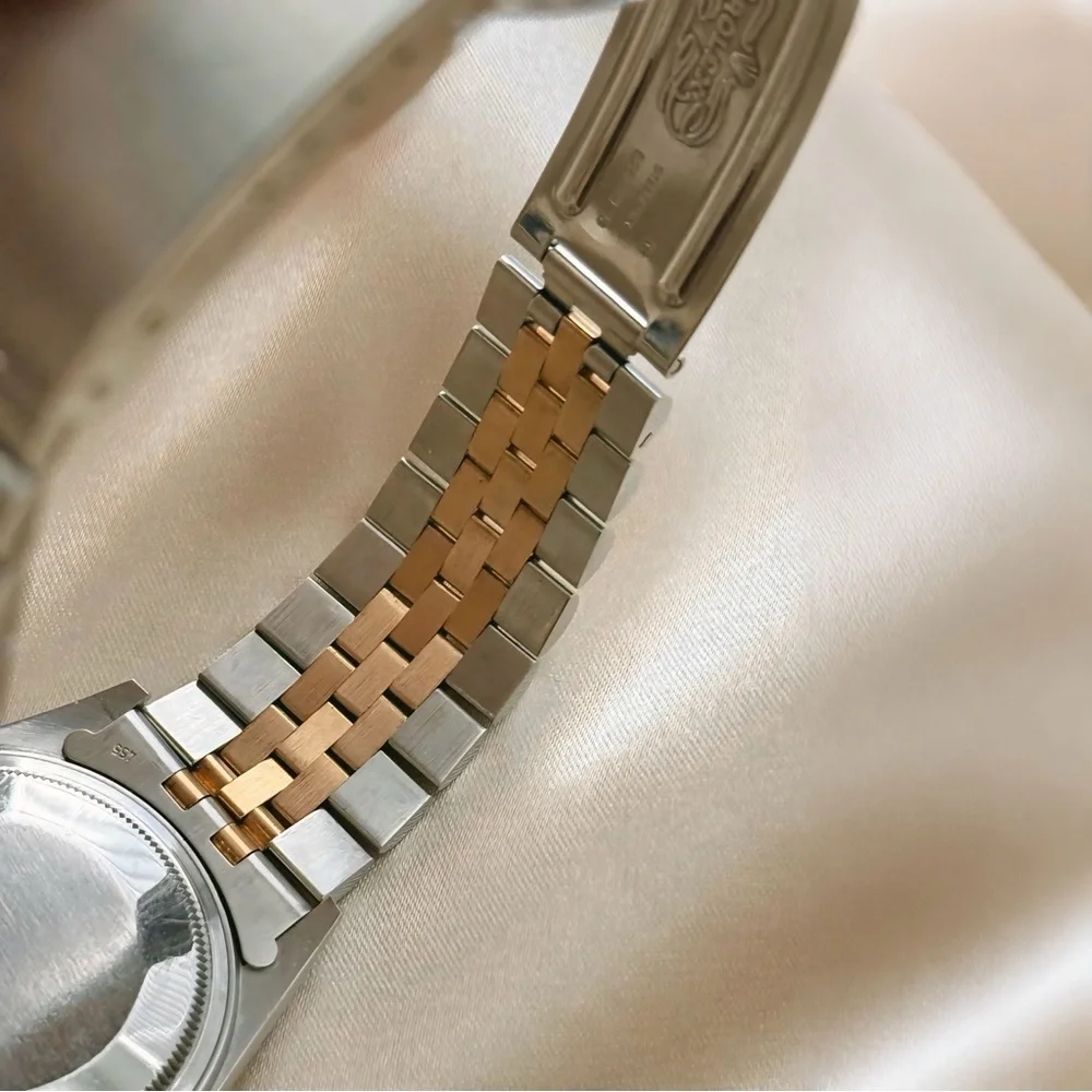 Authentic Rolex Datejust 36mm Champagne Linen Dial Unisex Watch 16013 - W/ Box